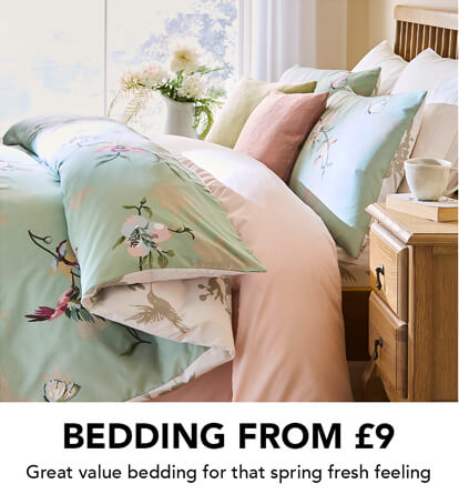 Wake up fresh with bedding from £9